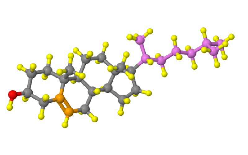 Cholesterol molecule - created using Jmol Application